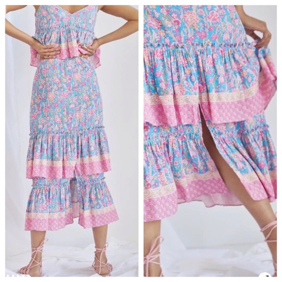 Plenty by Tracy Reese Meadow Tiered Midi Skirt - Picture 3 of 15